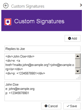 Custom signatures screenshot-1-1