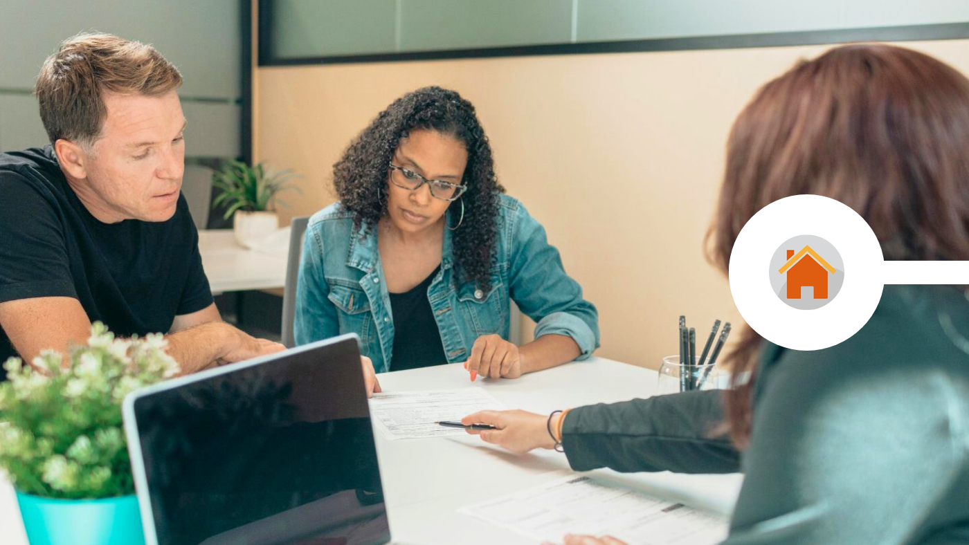 Financial advice team in meeting at modern office