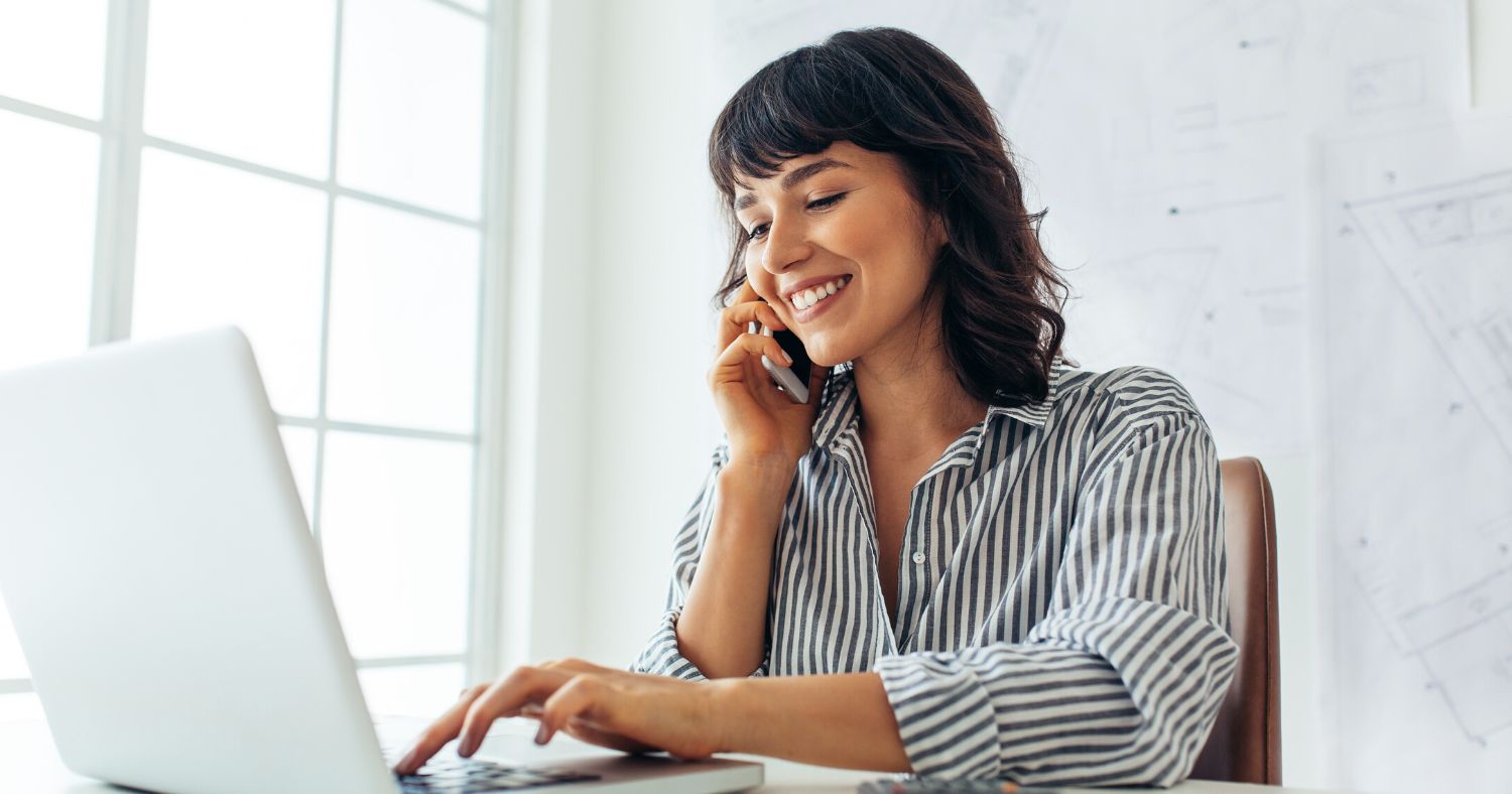 woman encrypting an email in outlook